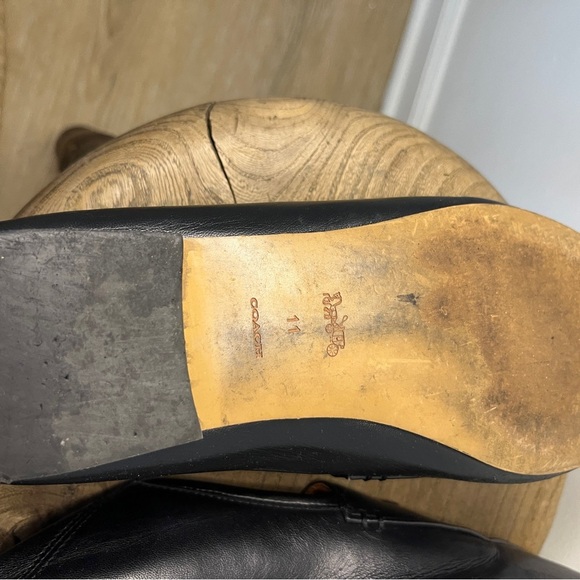 Coach Hayley Leather Loafers in Black Size 11 - Picture 8 of 9